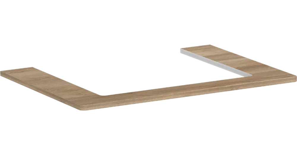 Újdonság Hansgrohe Xelu Q Pultlap konzolos szekrényhez 780/550 középkivágással, ráültetett mosdótálhoz 600/480 54109230