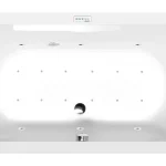 SAPHO POLYSAN LEVANA akril kád, 170x80x39cm, Highline Hydro-Air, króm (71745.6010) Exkluzív ajánlat