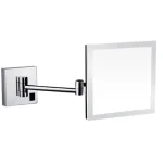 AREZZO design LED kozmetikai tükör szögletes, 5x nagyítással, króm AR-QL5020C Újdonság