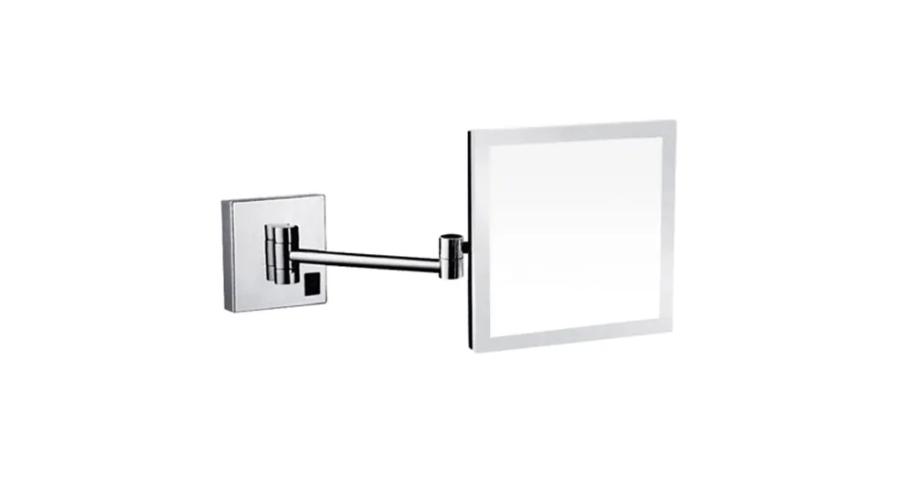 AREZZO design LED kozmetikai tükör szögletes, 5x nagyítással, króm AR-QL5020C Újdonság