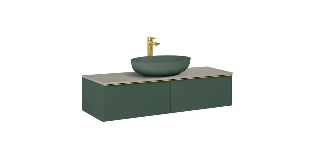 AREZZO design MONTEREY 120 cm-es alsószekrény 2 fiókkal matt zöld színben AR-169468 Nézd meg most