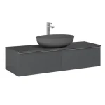 AREZZO design MONTEREY 160 cm-es alsószekrény 2 fiókkal Mf. antracit színben AR-169473 Árcsökkenés