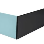 Expressz szállítás SAPHO POLYSAN PLAIN 150, előlap, jobbos, 150x59cm, matt fekete (72759.21)