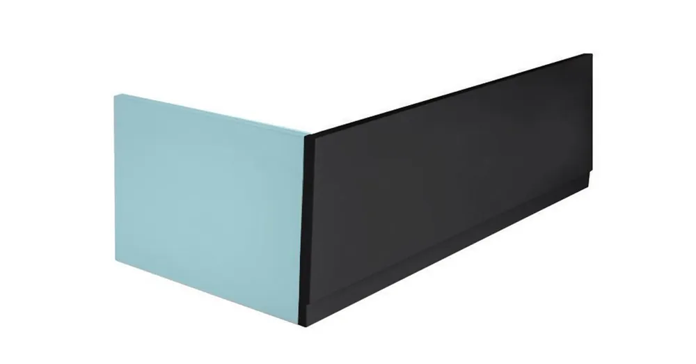 Expressz szállítás SAPHO POLYSAN PLAIN 150, előlap, jobbos, 150x59cm, matt fekete (72759.21)