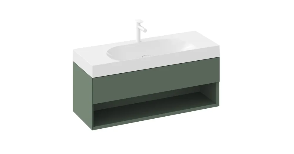 Azonnali szállítás Ravak SD Lite 120 fürdőszobai szekrény mosdó alá Grey Green X000001870