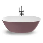 Zenon Covadonga Rosa Metallic/Blanco Mate szabadonálló kád Árcsökkenés
