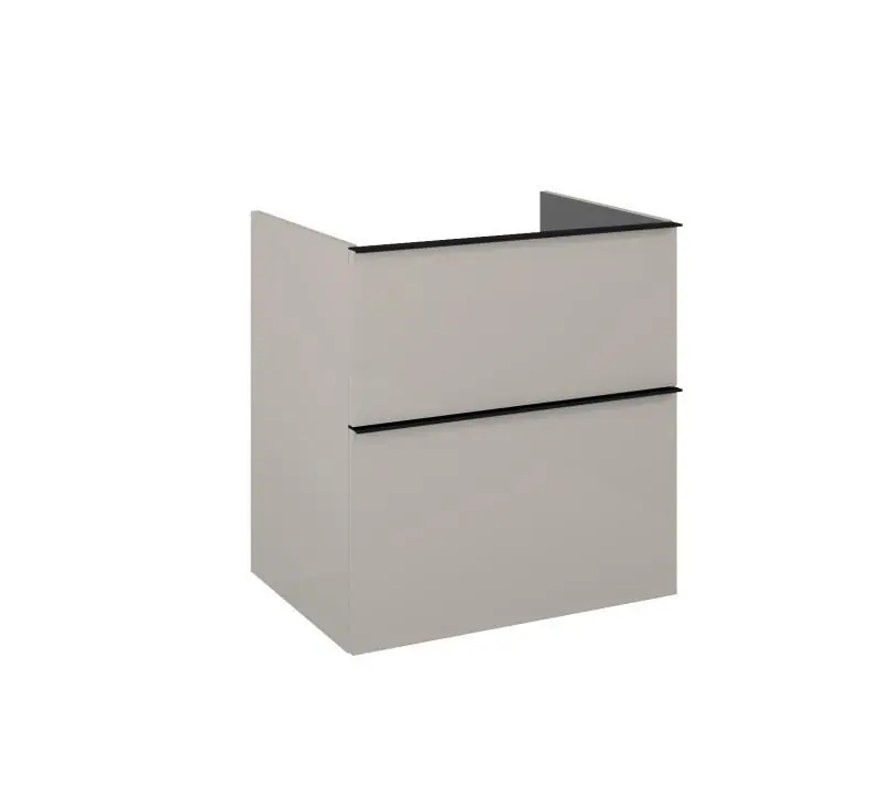 Ajánlat AREZZO design MONTEREY 60 cm-es alsószekrény 2 fiókkal Matt Beige színben, szifonkivágás nélkül