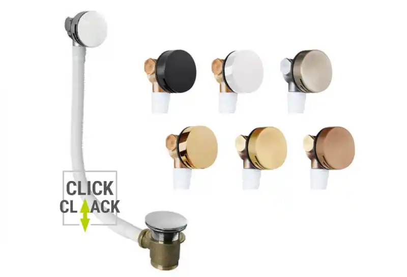 M-Acryl Vízfeltöltős, Click-Clack le- és túlfolyó kerek (több színben) Árcsökkenés