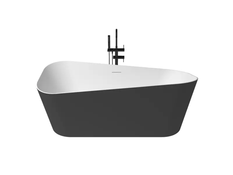Gyors szállítás Zenon Sottovento Negro/Blanco Mate szabadonálló kád