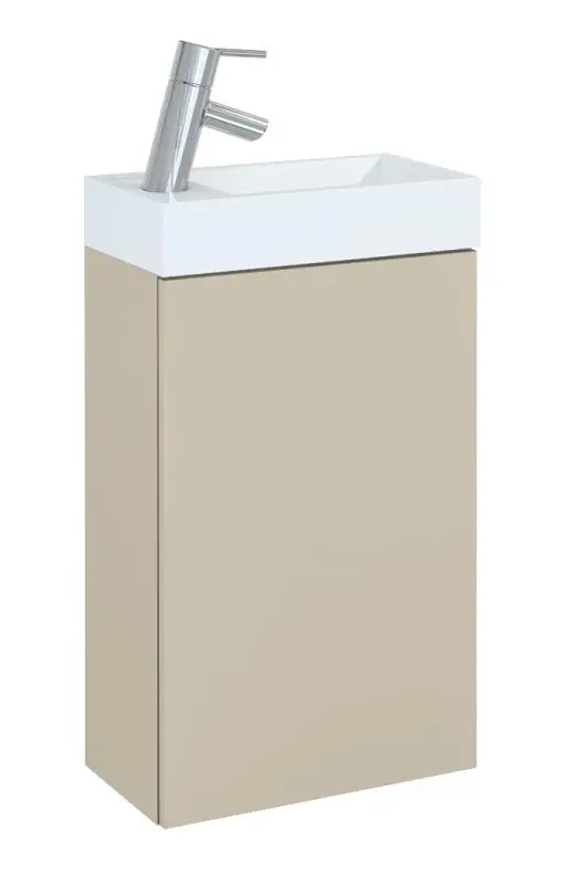AREZZO design MINI 40 1 ajtós matt beige (alsószekrény + mosdó) Utolsó esély
