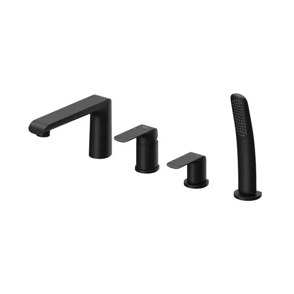 Végkiárusítás FLAT BLACK kádperem csaptelep (4 utas)