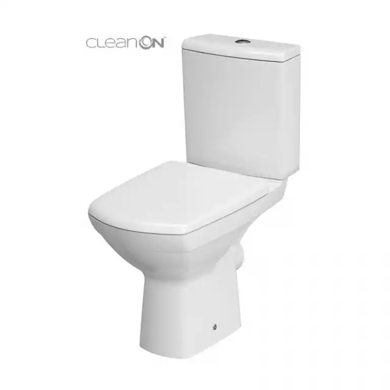 Akciós ár Cersanit CARINA CLEAN ON MONOBLOKKOS hátsós WC+tartály 010 oldalsó tartály bekötéssel LECSAPÓDÁSMENTES WC TETŐVEL