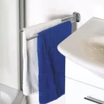 Szezonális akció AQUALINE RUMBA mozgatható dupla törölközőtartó, 450mm, króm (RB121)