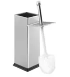 Biztonságos vásárlás AQUALINE SIMPLE LINE szögletes WC-kefe, 95x95x38cm, fényes inox (GA1210)