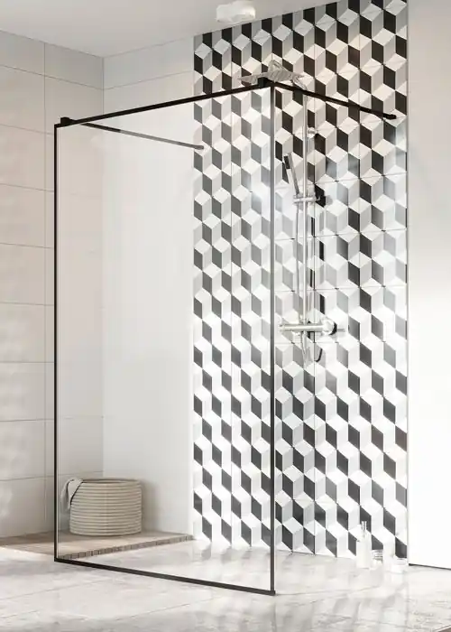 Akciós ár Radaway Modo New Black I Frame walk-in zuhanyfal