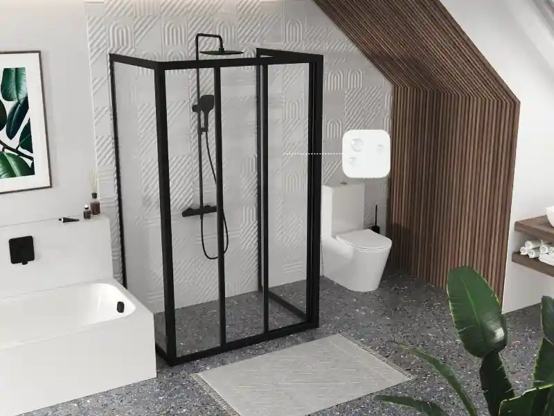 Ravak Supernova ASDP3+APSS+APSS zuhanykabin fekete, pearl Biztonságos fizetés