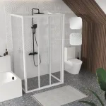 Ravak Supernova ASDP3+APSS+APSS zuhanykabin szatén, grape Gyors kiszállítás