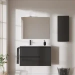 Végkiárusítás Royo Sansa Alsószekrény 2 fiókos, 80-as, Gloss Anthracite