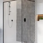 Radaway Modo New Black II Frame walk-in zuhanyfal Árengedmény