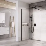 Ravak Walk-In Double Wall zuhanykabin fekete, átlátszó Biztonságos fizetés