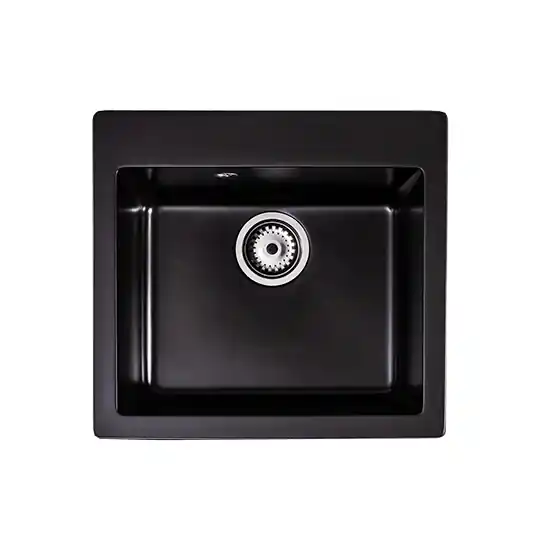 Exkluzív ajánlat LUNART BASIC Lily egymedencés gránit mosogató, Midnight Black