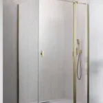 Radaway Nes Brushed Gold KDJ II szögletes szálcsiszolt arany zuhanykabin Olcsóbb