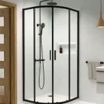 Radaway Premium Pro Black PDD íves fekete zuhanykabin Szuper akció