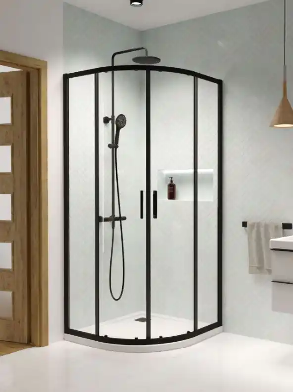 Radaway Premium Pro Black PDD íves fekete zuhanykabin Szuper akció