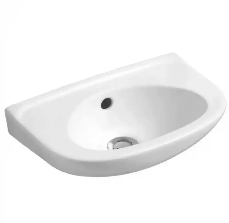 Bázis Hand Wash Basin, 40 cm, Right Tap Hole, White _ Bázis kézmosó 40cm-es, jobb oldali furattal, fehér Azonnal elérhető