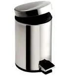 Alacsony ár AQUALINE SIMPLE LINE szemetes kosár, átm:210x280mm, 5l, fényes inox (27105)