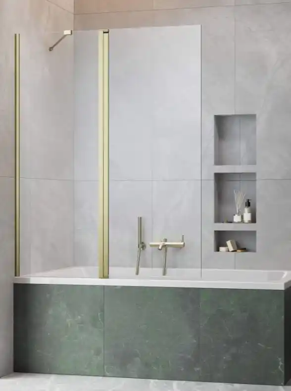 Radaway Nes Brushed Gold PND II szálcsiszolt arany kádparaván Vedd meg online