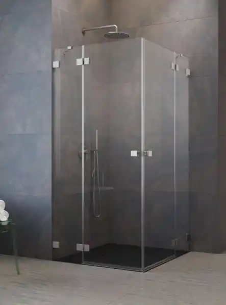 Vedd meg online Radaway Essenza Pro Brushed Nickel KDD szögletes szálcsiszolt króm zuhanykabin