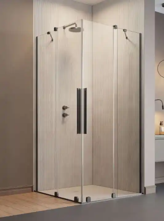 Radaway Furo Brushed GunMetal KDD szögletes szálcsiszolt fegyvermetál zuhanykabin Korlátozott ajánlat