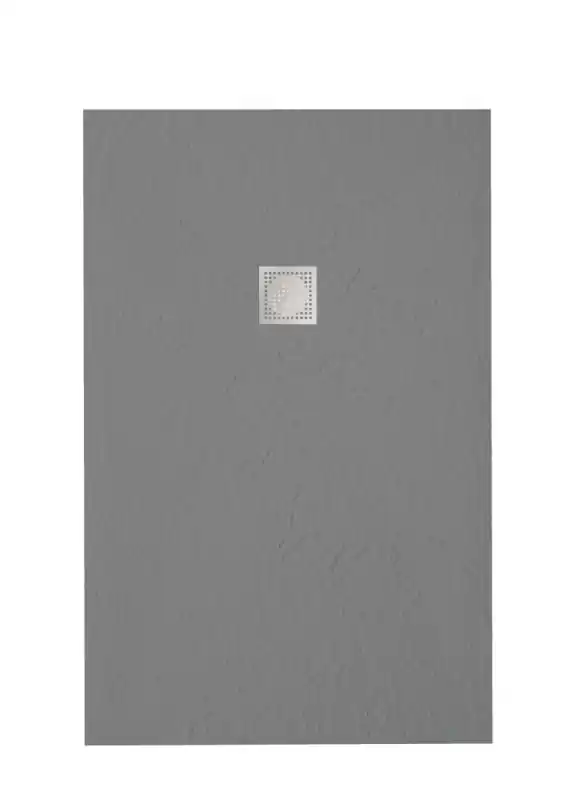 Zenon smart slate öntöttmárvány zuhanytálca Cemento színben Biztonságos fizetés