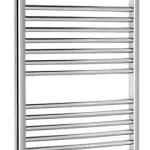AQUALINE ALYA íves fürdőszobai radiátor, 600x1110mm, króm (1110-10 helyett) (LLC202) Kihagyhatatlan ajánlat