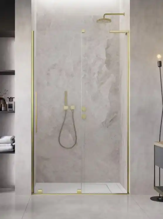 Kihagyhatatlan ajánlat Radaway Furo SL Brushed Gold DWJ szálcsiszolt arany zuhanyajtó