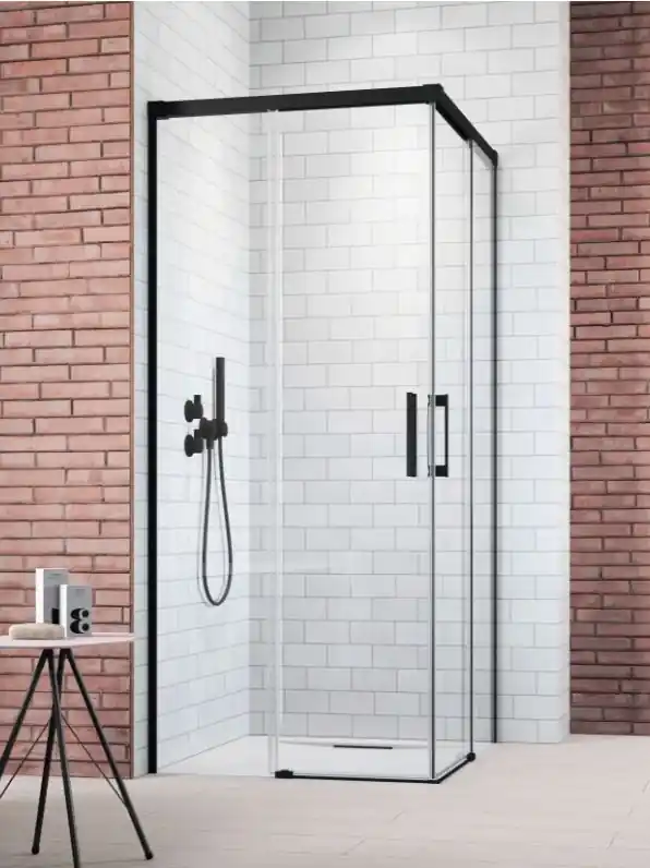 Radaway Idea 8 Black KDD szögletes fekete zuhanykabin Legkelendőbb