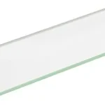 Üvegpolc, polctartó nélkül, transzparent, 1000x100x8mm (23486) Végkiárusítás