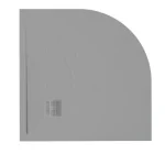 Olcsóbb Zenon Angular Slate íves zuhanytálca Cemento színben