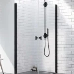 Gyors kiszállítás Radaway Nes 8 Black KDD I szögletes fekete zuhanykabin