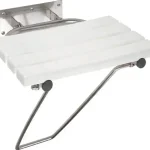 BEMETA HELP Lehajtható zuhany ülőke támasztékkal, 462x120x450mm, polírozott (301102181) (XH001) Akciós ár