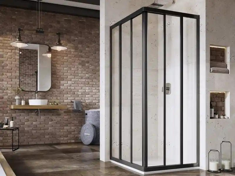Korlátozott ajánlat Ravak Supernova ASRV3+ASRV3 zuhanykabin Fekete, transparent