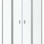 Radaway Nes Brushed Nickel PTD szögletes szálcsiszolt króm zuhanykabin Akciós ár