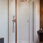 Vásárlói kedvenc Radaway Nes Brushed Copper PTJ szögletes szálcsiszolt réz zuhanykabin