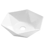 Prémium Invena NAKSOS INVENA TREND mosdókagyló, hatszögletű, asztal, átmérő 54 cm, fehér