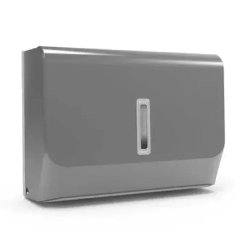 Kedvezményes ár Wall-mounted paper towel dispenser, silver _ Zárt fali papírtörlő tartó, ezüst