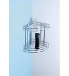 AQUALINE KRÓM LINE sarokpolc, 200x310x200mm, króm (37010) Azonnal elérhető