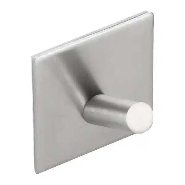 Népszerű Öntapadós fogas, inox (31201)