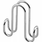 Akció AQUALINE KRÓM LINE Duplafogas, akasztó zuhanykabinra, 8,5cm, króm (37030)