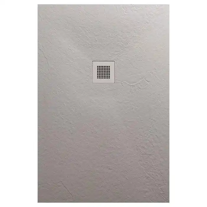 Gyors kiszállítás AREZZO design SOLIDSoft zuhanytálca 140x70 cm, BETON, színazonos lefolyóval (2 doboz)